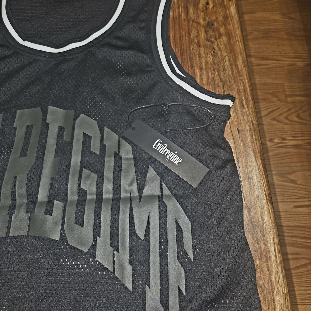 Civil Regime Black Mesh Basketball Jersey - Picture 3 of 6